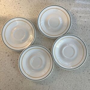 Lot Of‎ 4 Corelle Hummingbird Hibiscus 6.25 Inch Saucers Tea Coffee Cup